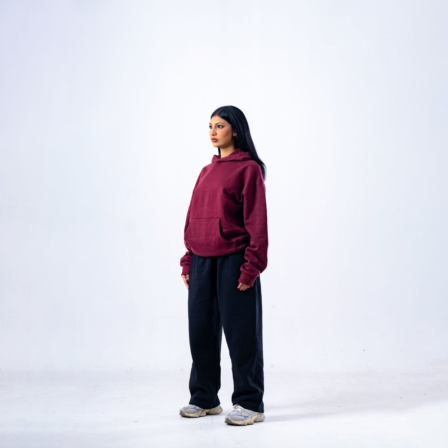 Maroon Essentials Hoodie