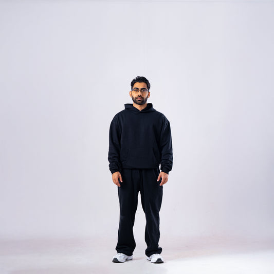 Black Essentials Hoodie