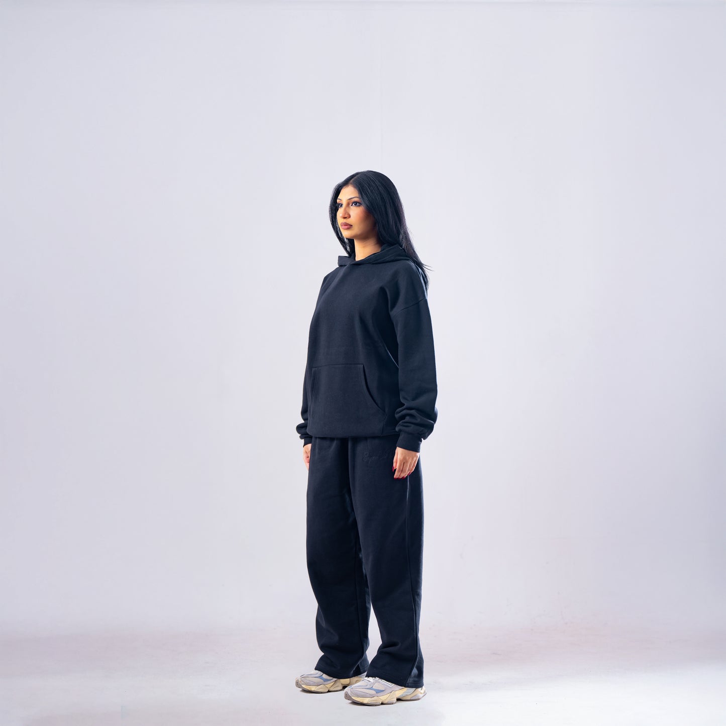 Black Essentials Hoodie